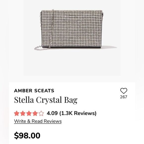 AMBER SCEATS Crystal Stella Bag New - Picture 8 of 9